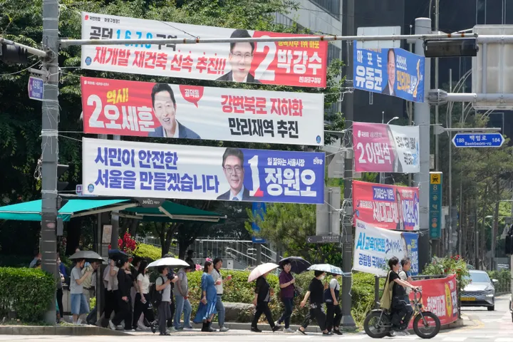 한국 여당, 지방선거에서 압승 거둬