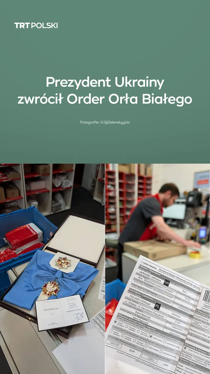 Prezydent Ukrainy zwrócił Order Orła Białego