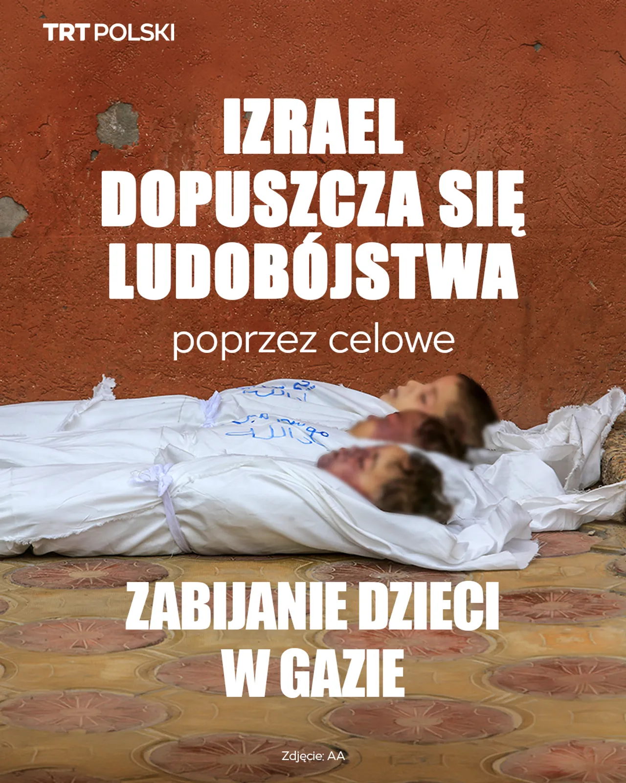 Izrael dopuszcza się ludobójstwa poprzez celowe zabijanie dzieci w Gazie