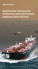 Kapal tanker Gamsunoro Pertamina akhirnya berhasil melintasi Selat Hormuz