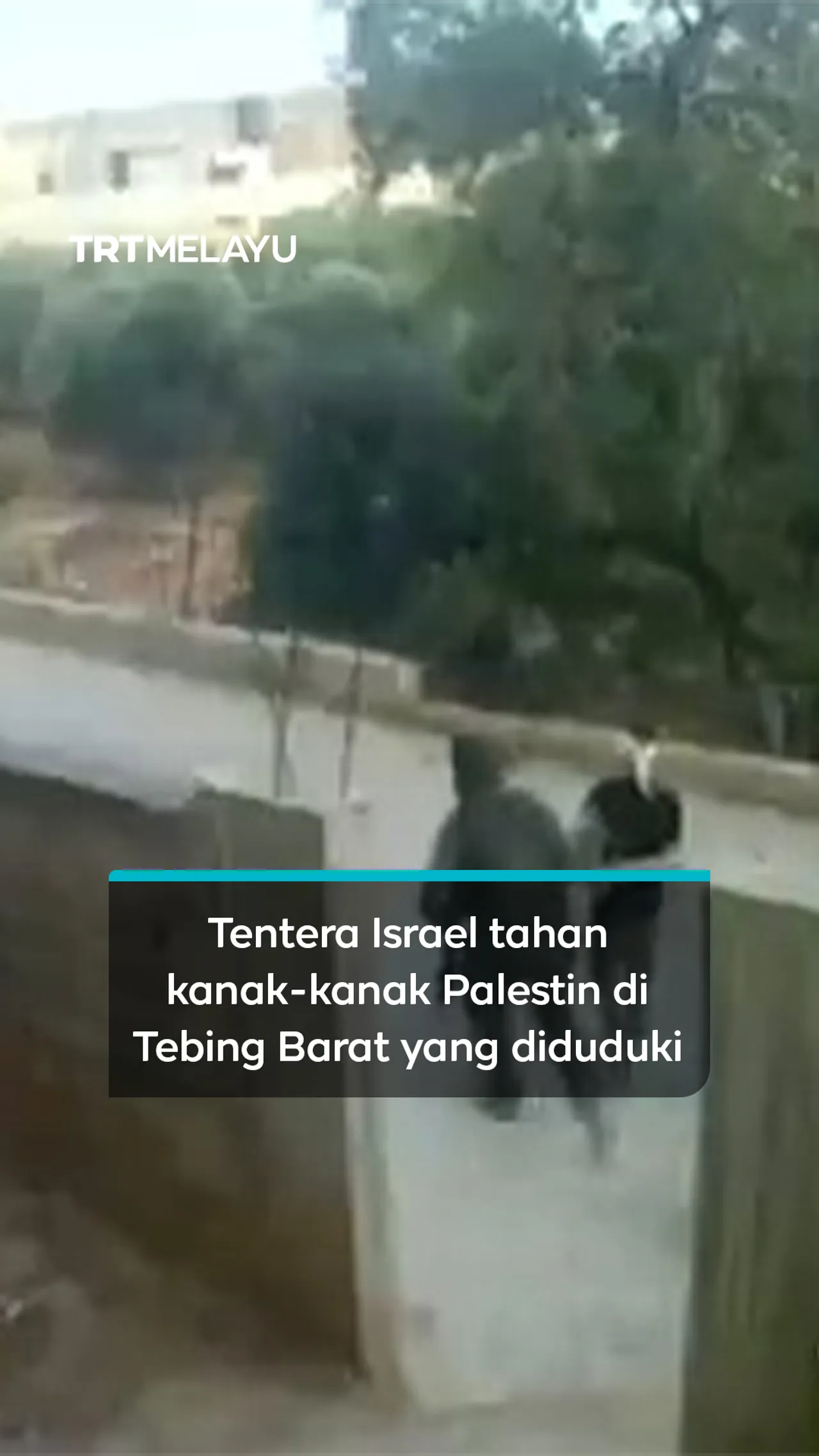 Tentera Israel tahan kanak-kanak Palestin