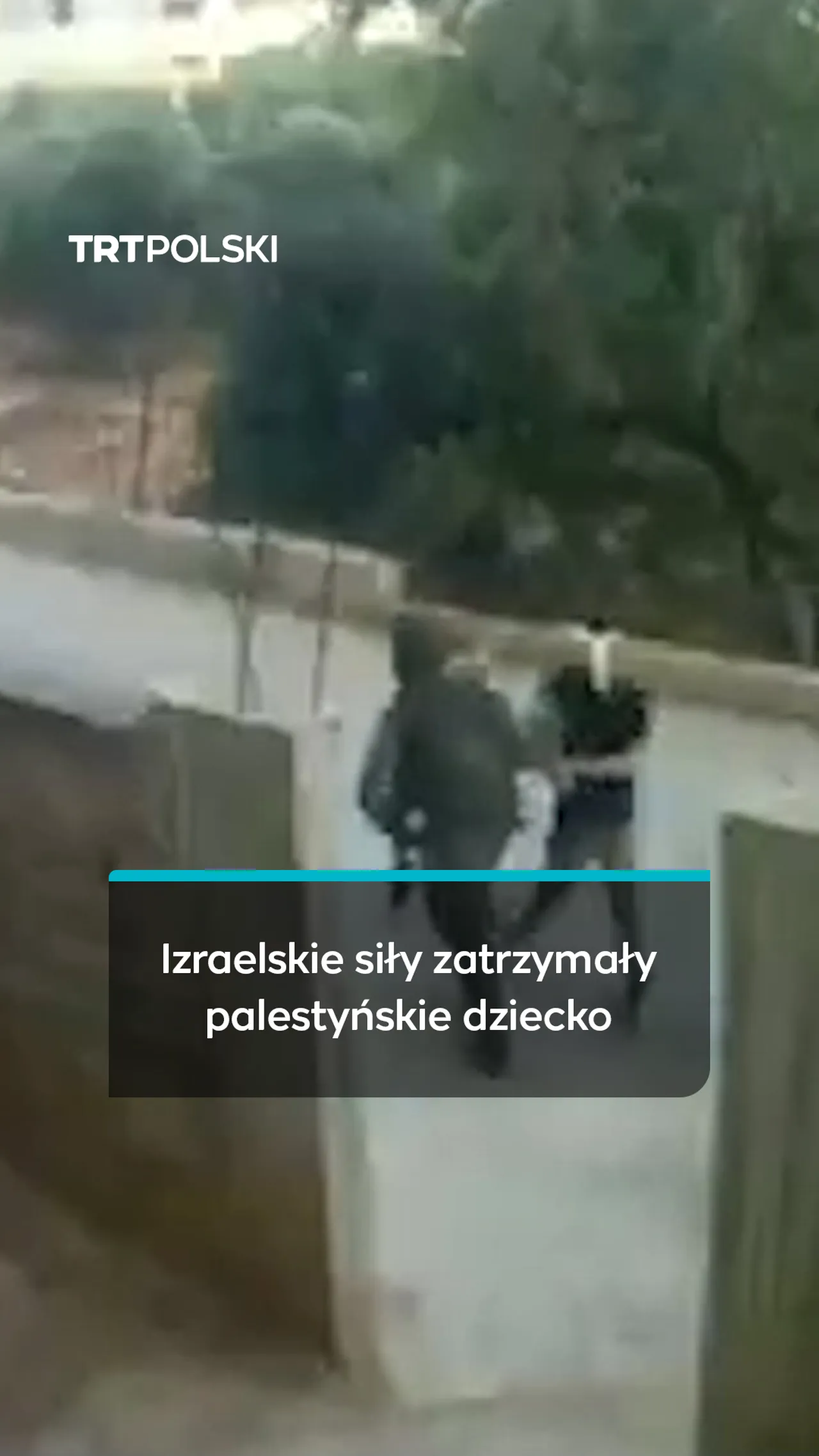 Izraelskie siły zatrzymały palestyńskie dziecko na okupowanym Zachodnim Brzegu