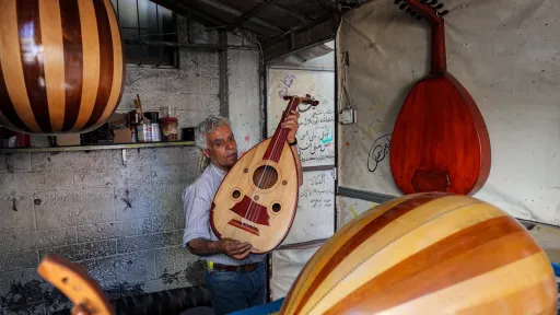 Palestinian oud repairman keeps music alive despite Israeli atrocities in Gaza