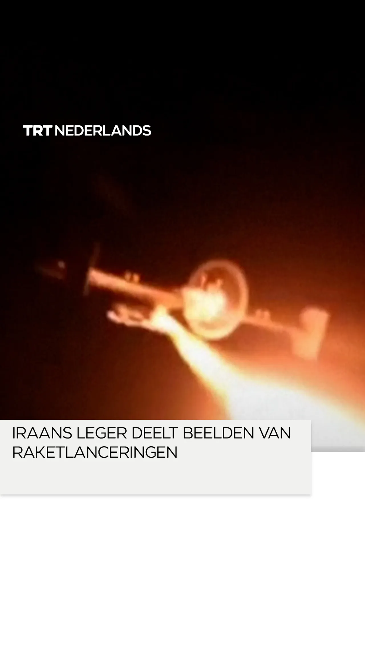 Iraans leger deelt beelden van raket- en drone-lanceringen