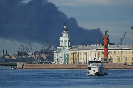 Ukraine hits St Petersburg oil terminal ahead of Russia's flagship economic forum