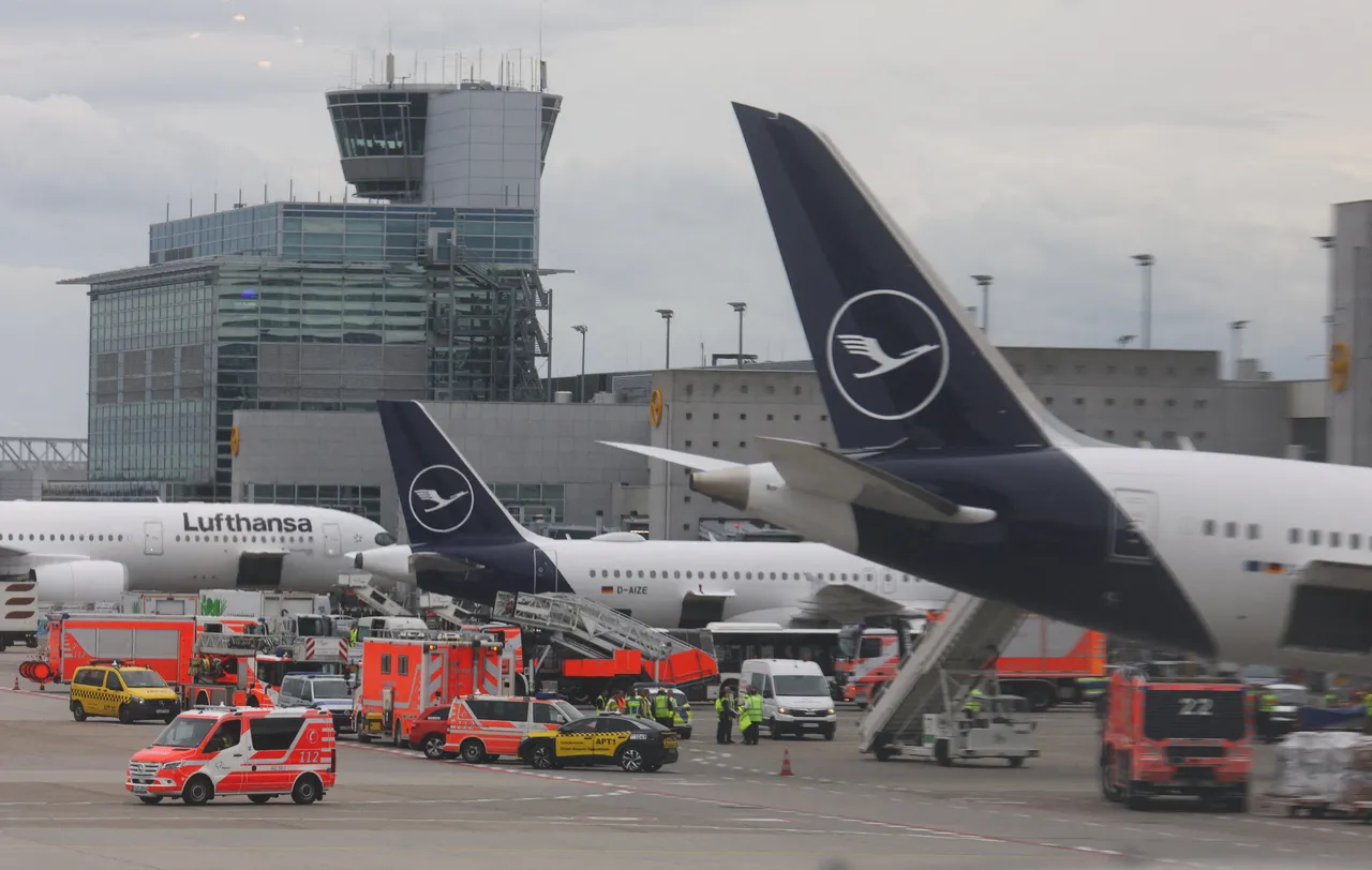 Lufthansa technicians injured as plane gear collapses at Frankfurt airport gate
