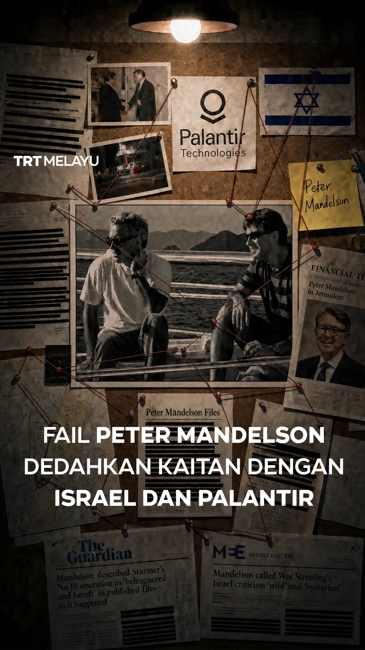 Fail Peter Mandelson dedahkan kaitan dengan Israel dan Palantir