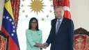 الرئيس أردوغان يستقبل رئيسة فنزويلا المؤقتة بمراسم رسمية في إسطنبول
