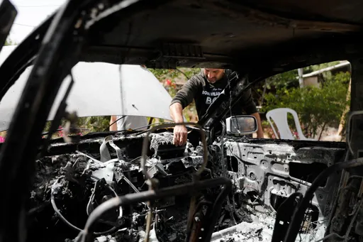 Illegal Israeli settlers set Palestinian vehicle on fire in occupied West Bank