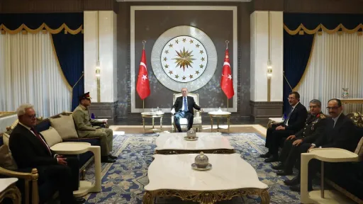 دیدار رئیسجمهور اردوغان و عاصم منیر در آنکارا