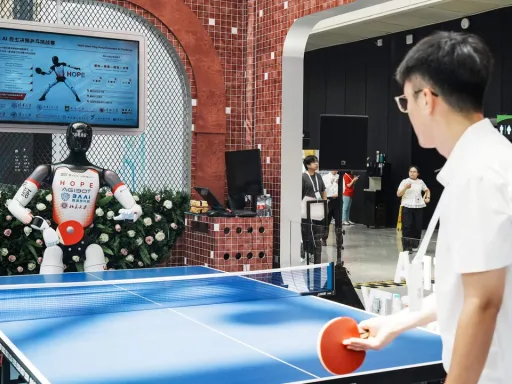 China realiza a primeira competição mundial de combate entre robôs humanoides