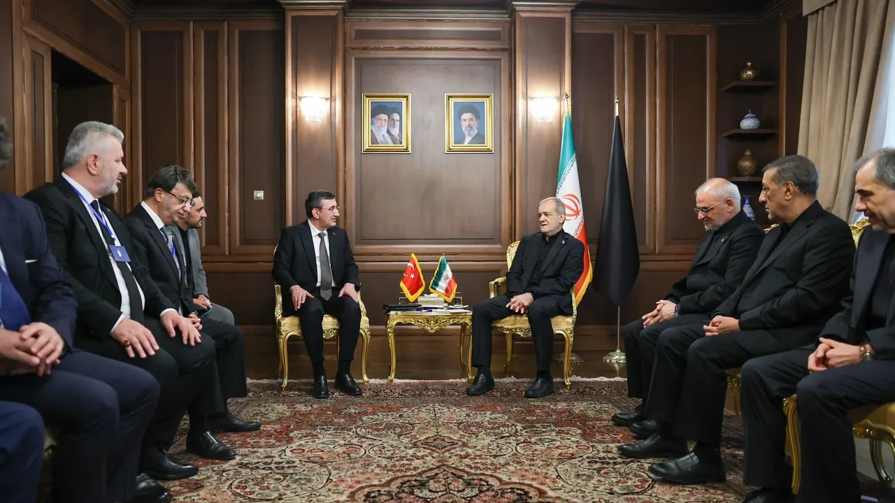 معاون رئیسجمهور ترکیه با رئیسجمهور ایران در تهران دیدار کرد