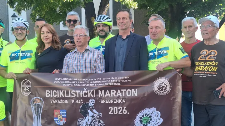 Iz Varaždina krenuo biciklistički maraton „Da se ne zaborave Vukovar i Srebrenica“