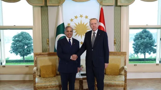 دیدار رسمی رئیس‌جمهور اردوغان با شهباز شریف در استانبول