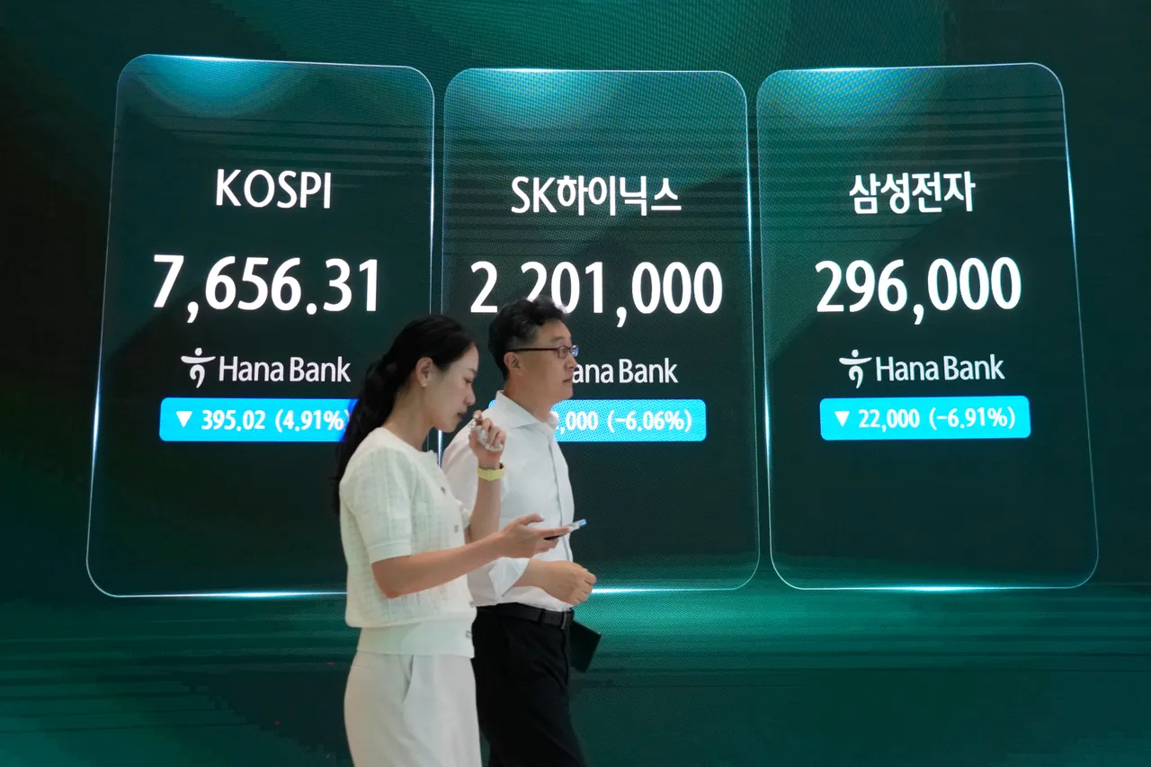 AI 실적 호조 지속 여부에 대한 의구심으로 한국 증시 급락