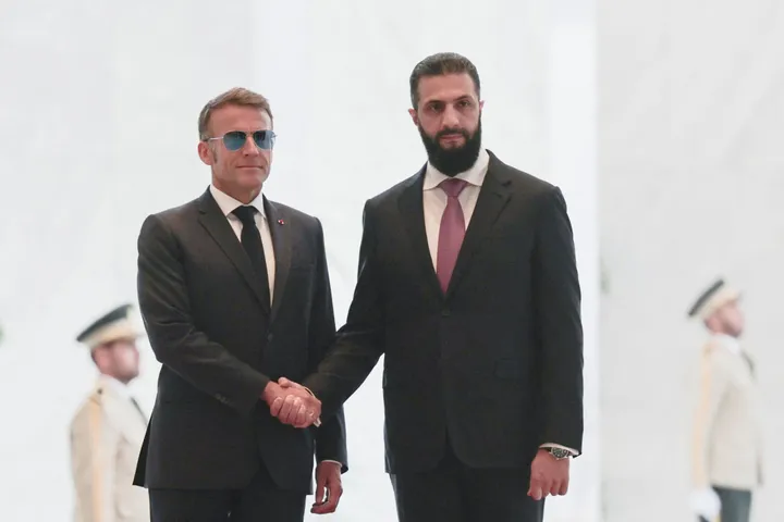 Syria's al Sharaa unveils reconstruction roadmap during meeting with Macron