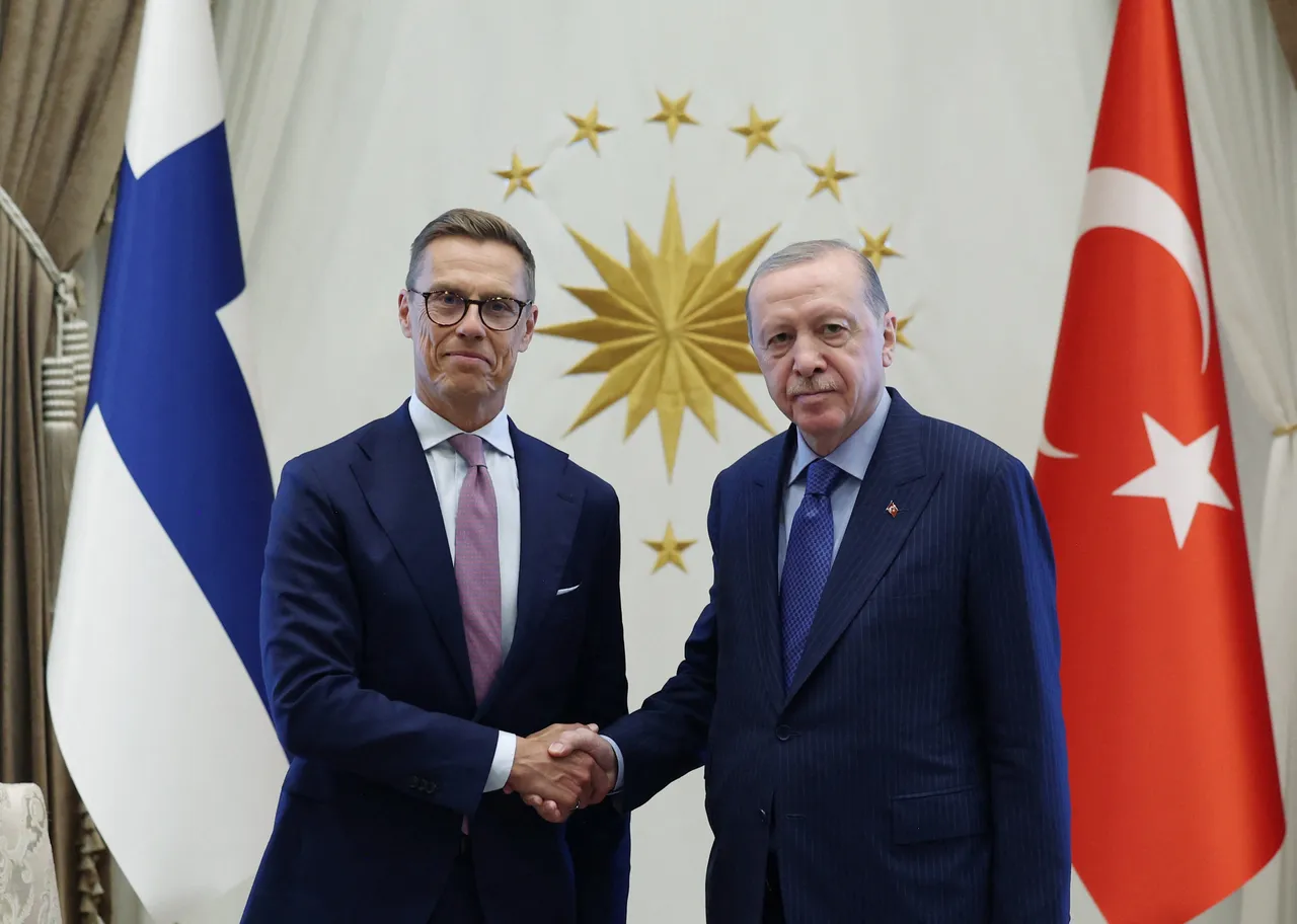Rəcəb Tayyib Ərdoğan finlandiyalı həmkarı Aleksandr Stubb ilə görüşüb