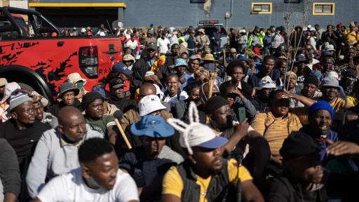 S. Africa anti-migrant protesters march to regional summit to ask delegates to 'fetch their people'