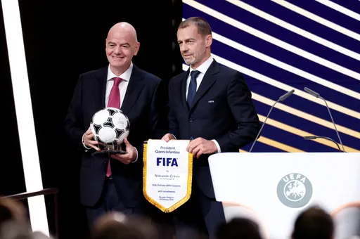 UEFA chief won’t challenge FIFA’s Infantino, but wants him to quit