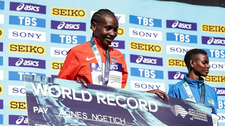 Agnes Ng’etich aweka rekodi mpya ya dunia katika mbio za nusu marathoni za wanawake pekee