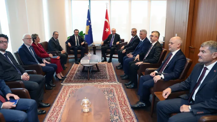 دیدارهای جداگانه رئیسجمهور اردوغان با نخستوزیران کوزوو و گرجستان در نیویورک