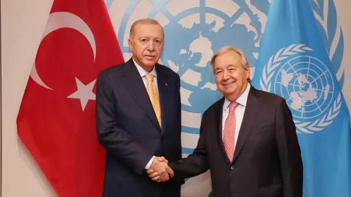 Erdogan realizou reuniões bilaterais após o seu discurso Assembleia Geral das Nações Unidas