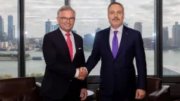 Министр Фидан встретился с еврокомиссаром в Нью-Йорке
