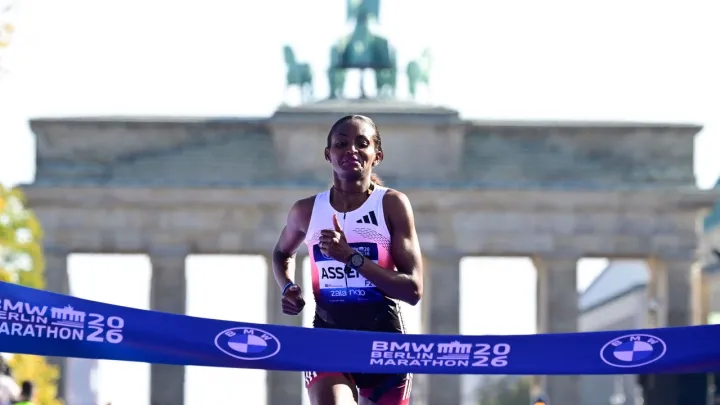 Ethiopia's Assefa misses world record at Berlin Marathon after late injury