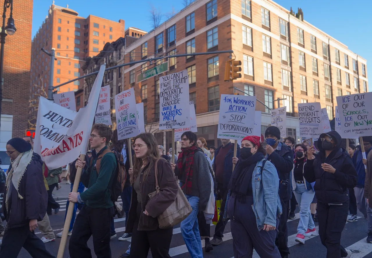 Protesta në Nju Jork për arrestimin e studentit palestinez Mahmoud Khalil