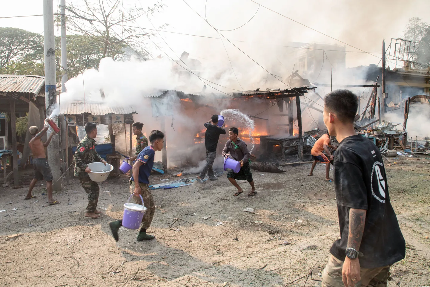 Serangan udara militer Myanmar di pedesaan tewaskan 12 orang, menurut pejabat setempat