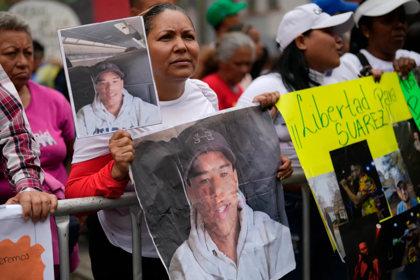 Families of Venezuelan migrants protest after US sends them to Salvadoran prison