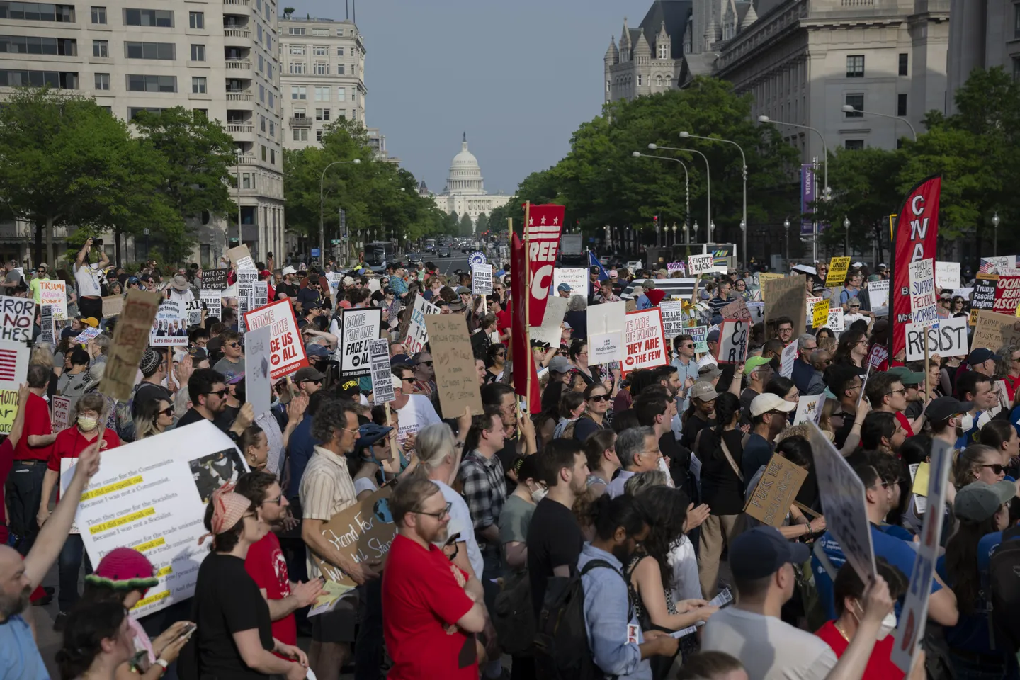 Во Вашингтон се одржаа протести против Трамп на Денот на трудот