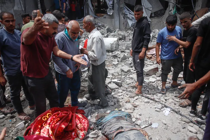 Scores of Palestinians killed in Israeli strikes across Gaza