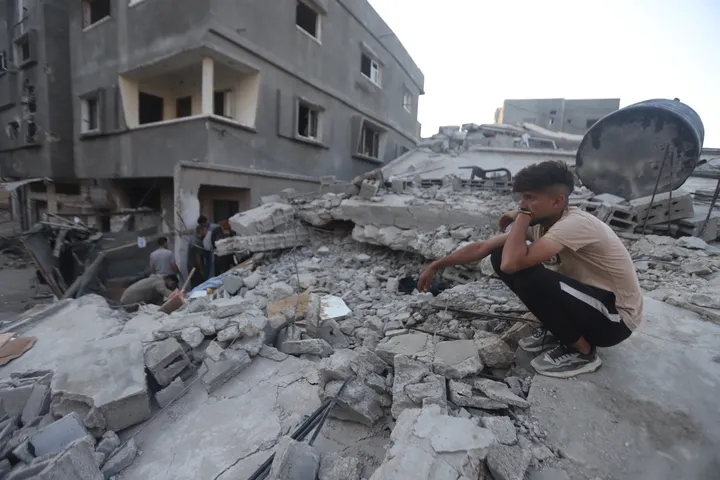 Israeli strikes on Gaza residential area leave 50 dead or missing