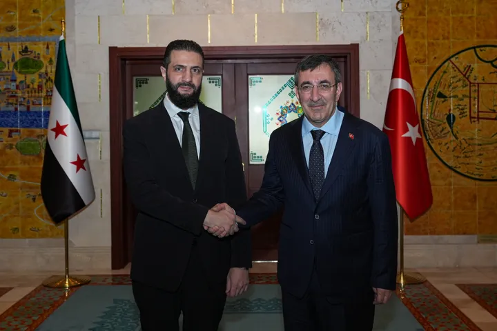 Turkish VP Yilmaz, Syrian President al Sharaa discuss economic revival