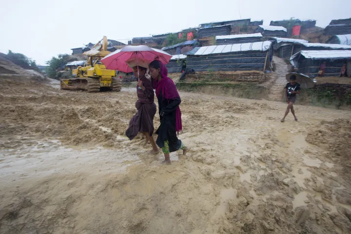 Heavy rains damage over 1,400 Rohingya homes in Bangladesh