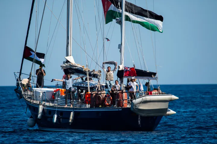 Freedom Flotilla's aid ship nears Gaza to challenge Israeli blockade