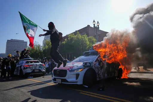 In pictures: Troops sent by Trump fan out as Los Angeles deals with massive immigration protests