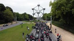 Qindra motoçiklistë në rrugët e Brukselit në solidaritet me Palestinën