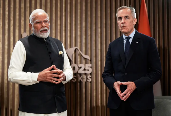 Canadian PM Carney welcomes Modi to G7 as protests linger over Sikh separatist’s murder