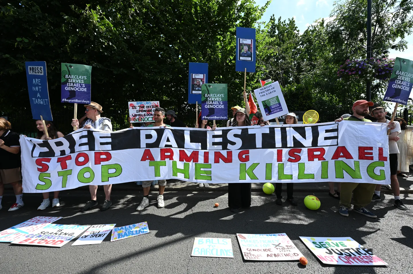 Protest prvog dana Wimbledona zbog saradnje sponzora Barclaysa s Izraelom
