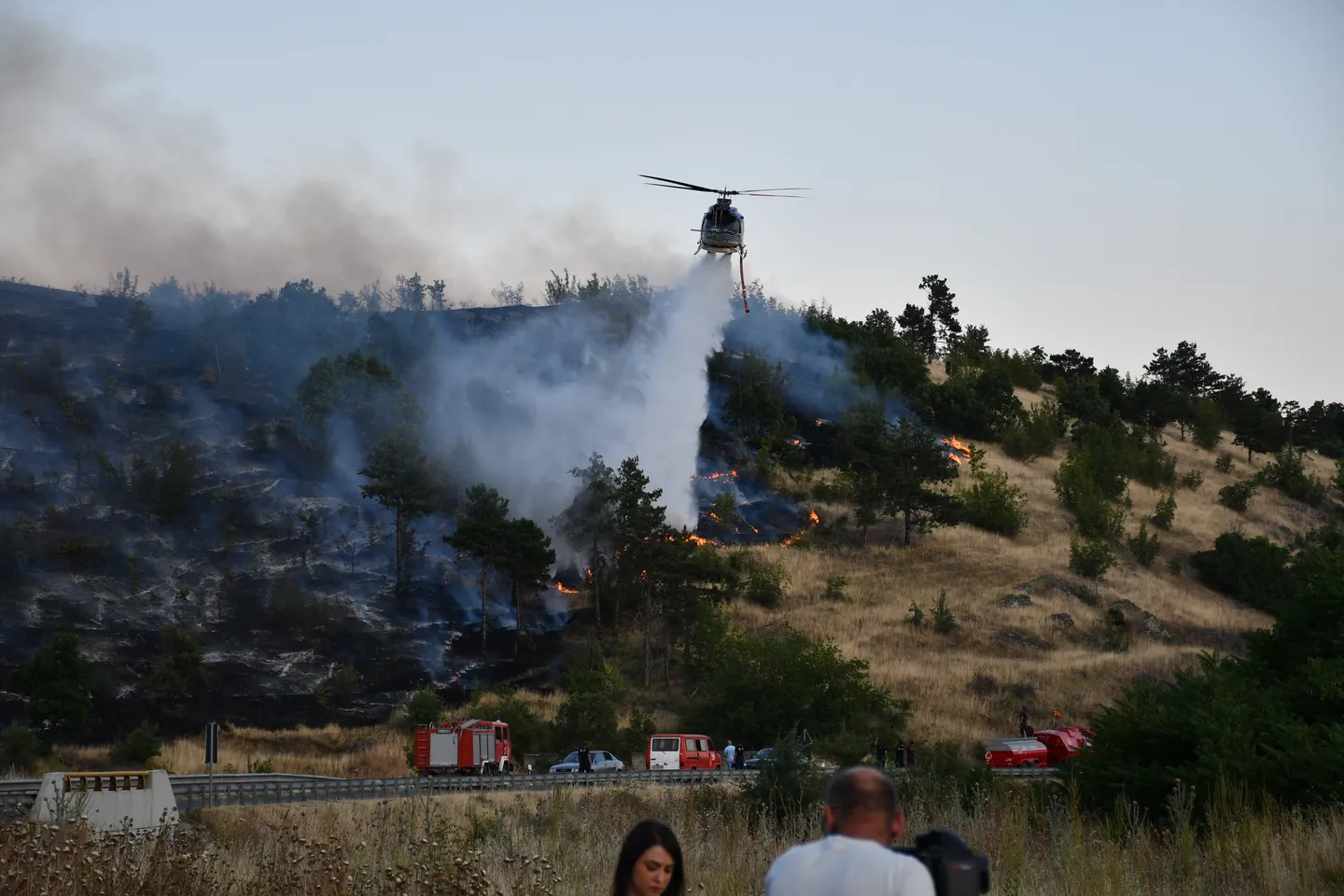 Zbog šumskog požara zatvoren najveći prijelaz između Sjeverne Makedonije i Kosova