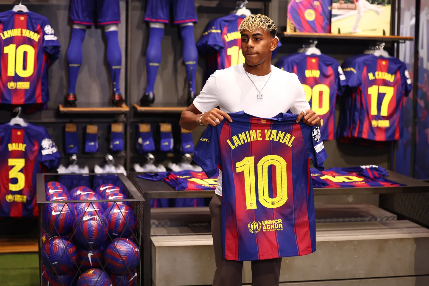 Yamal takes iconic Barcelona number 10 shirt as he follows Messi's footsteps