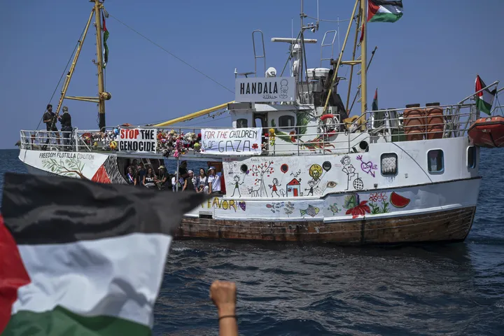 Gaza condemns storming of Handala aid ship as 'naval piracy'