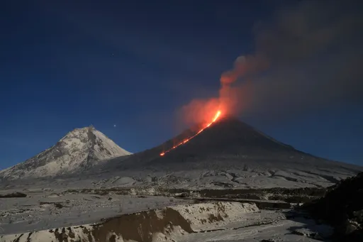 Kluchevskoy volcano starts erupting after massive quake in Russia's Kamchatka