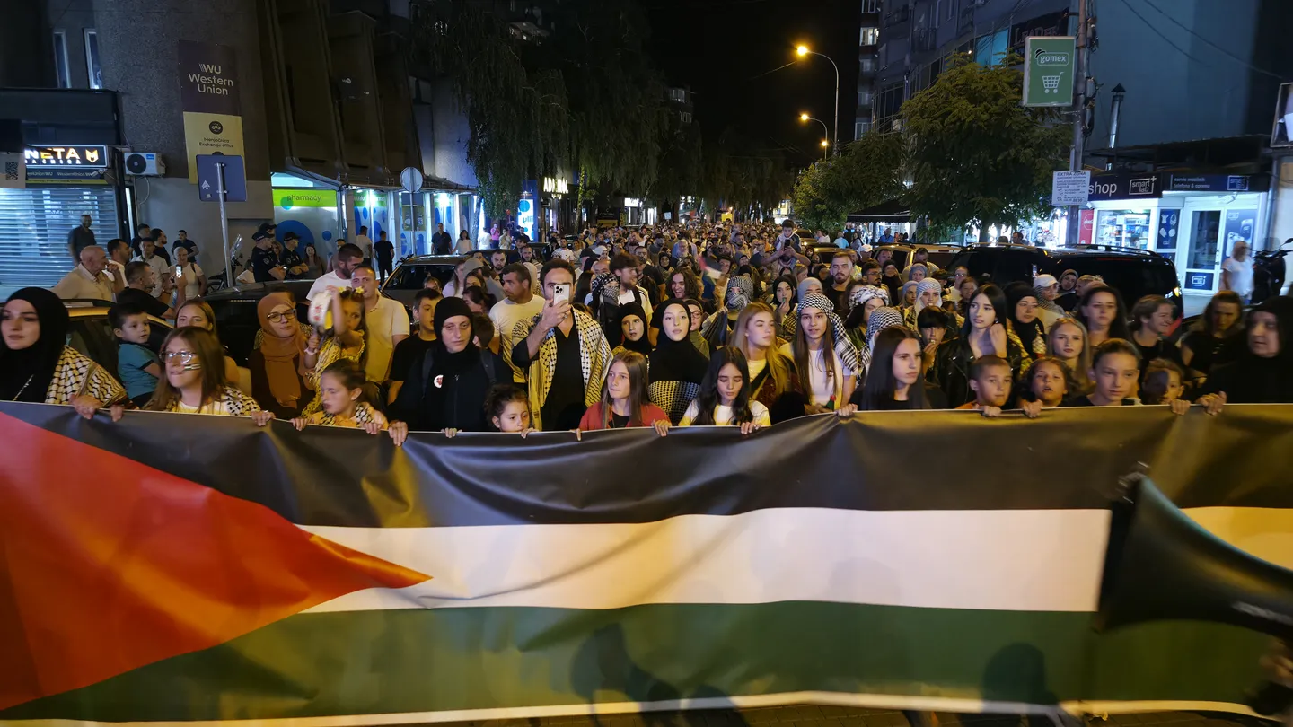 Skup "Glasno za slobodu": Hiljade građana Novog Pazara podržalo Palestinu