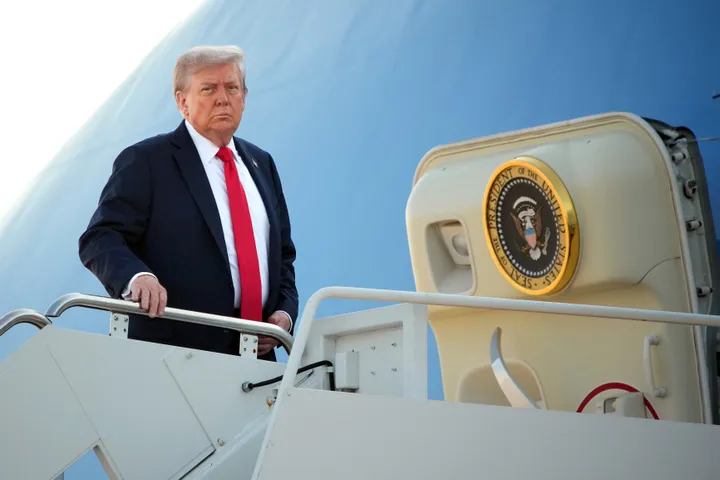 Trump departs Washington for 'high stakes' Alaska summit with Putin