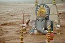 India's heavy rains cause floods, kill 30 in landslide on pilgrim route