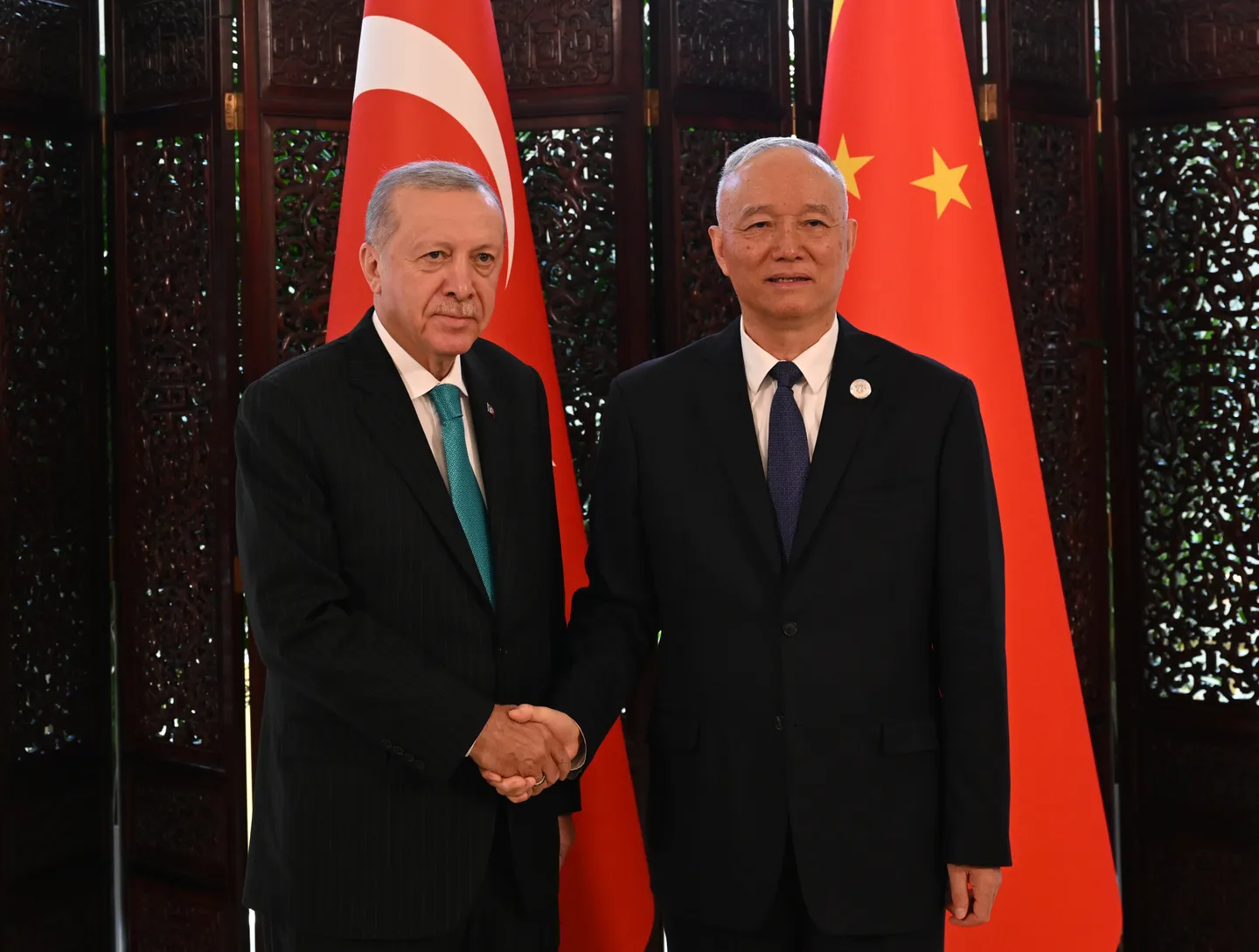 دیدار رئیس‌جمهور اردوغان با دبیر دفتر سیاسی حزب کمونیست چین