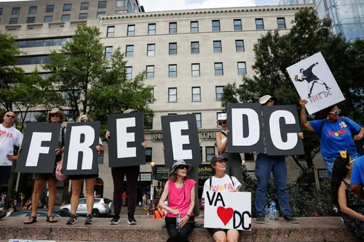 Thousands protest Trump's troop deployment in Washington DC
